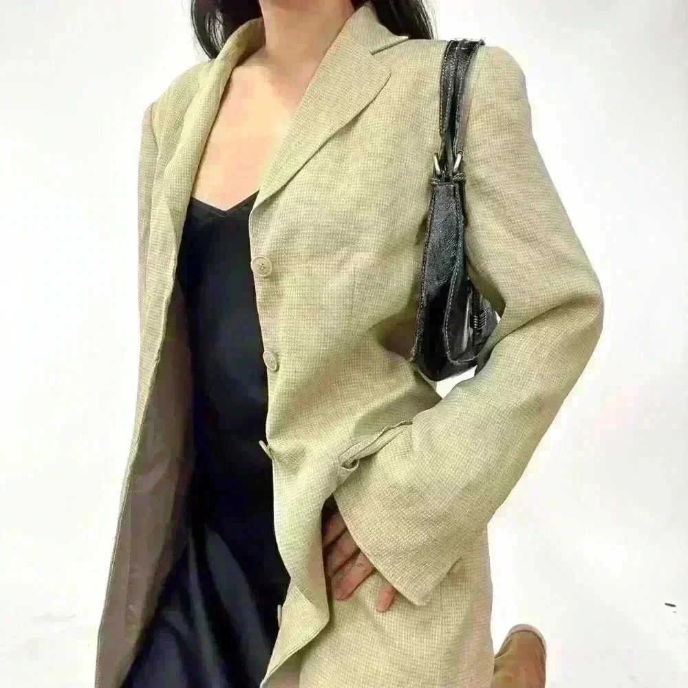 90s  hounds tooth vintage blouse - Picture 7 of 8